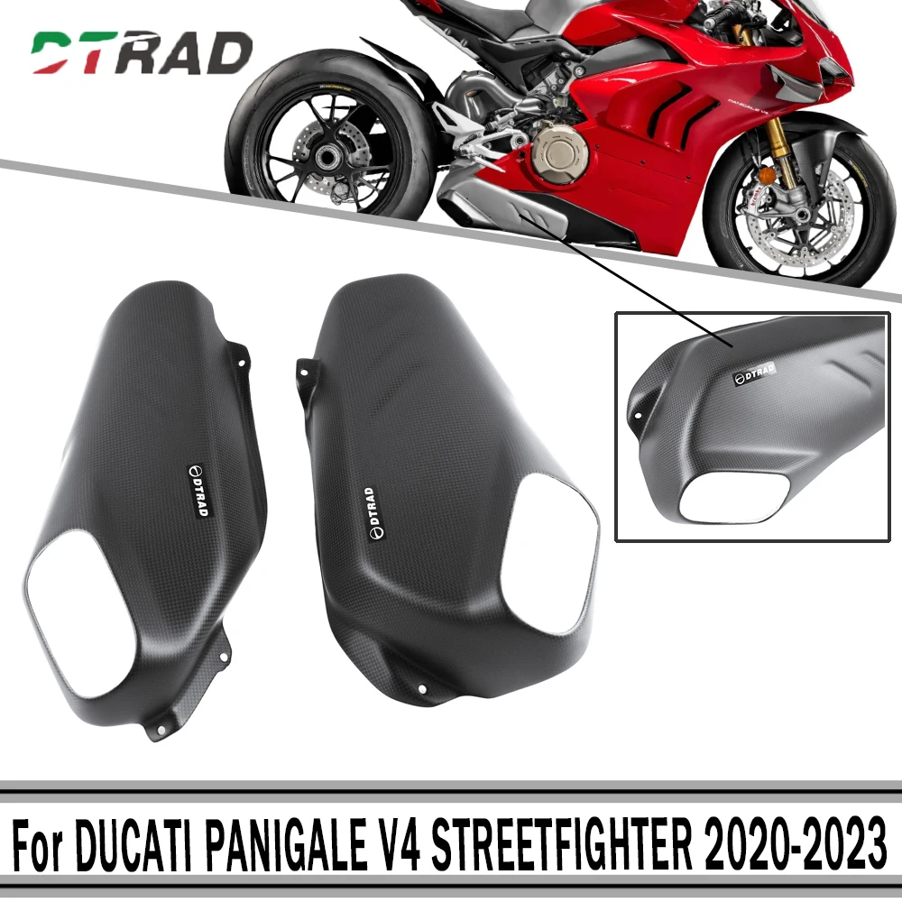 

Real 3K CARBON FIBER For DUCATI PANIGALE V4/V4S/V4R STREETFIGHTER V4 2020-2023 Motorcycle accessories EXHAUST PROTECTION OEM
