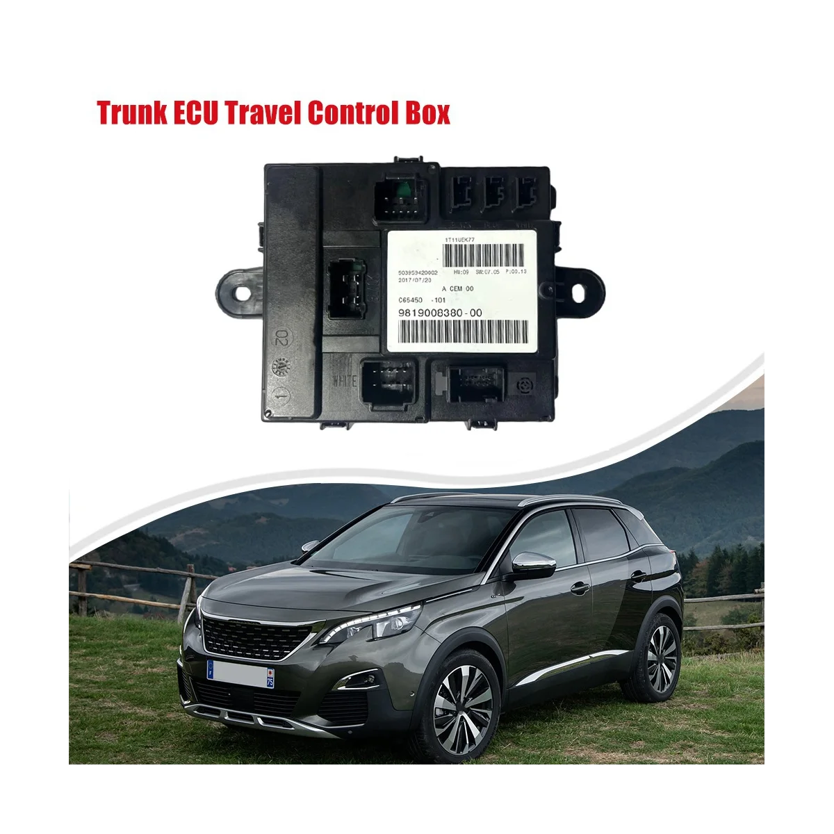 9819008380 крышка багажника заднего люка для Peugeot 3008 (P84) 4008 5008 Citroen C4 Picasso DS7