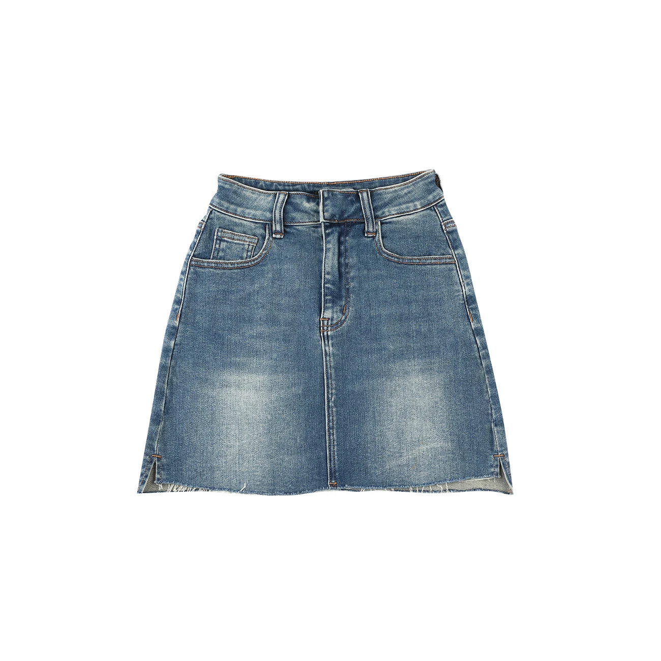 

NIGO Gold Buckle Denim Short Skirt #nigo57253