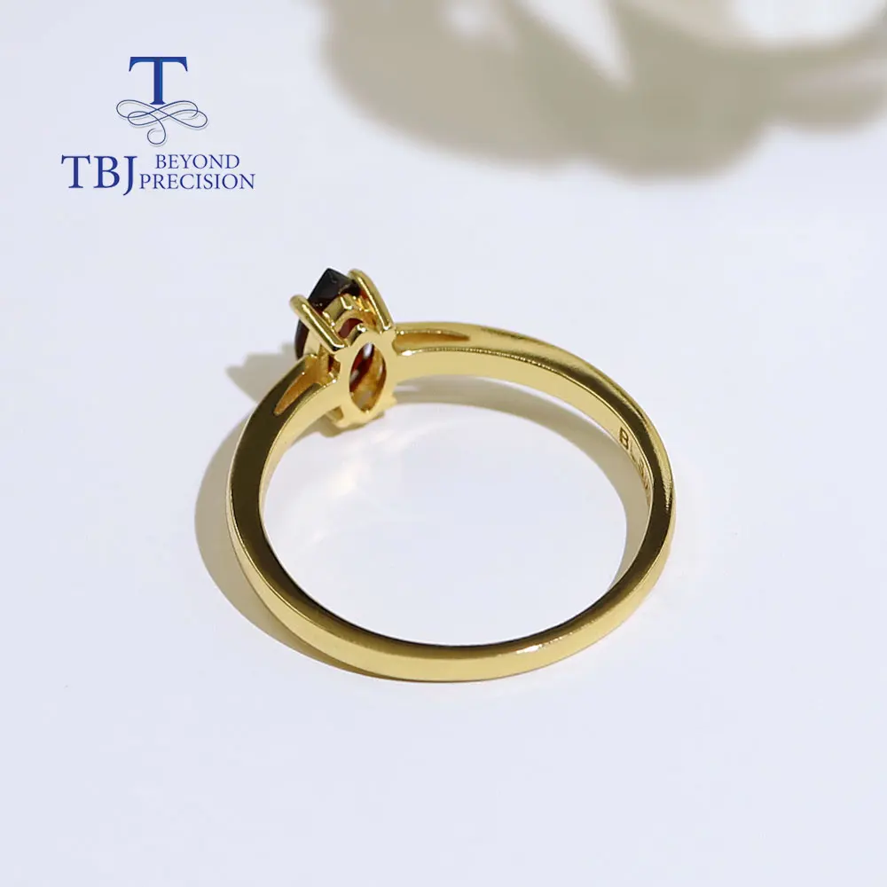 Натуральное простое кольцо с гранатом mq 4*8 мм полудрагоценный драгоценный камень