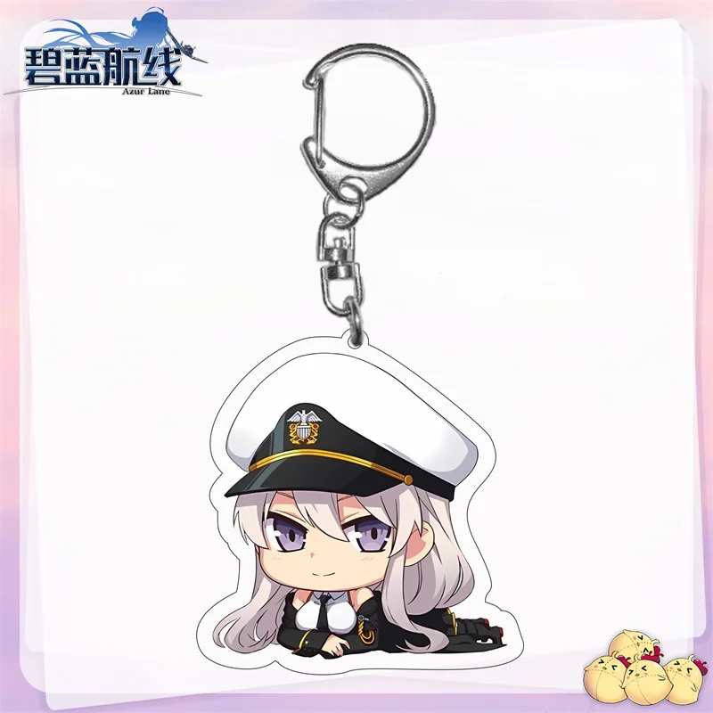 Azur Lane Аниме Фигурки IJN Kaga Akagi Единорог Косплей Акриловые Брелки Kawaii Сумка Подвеска