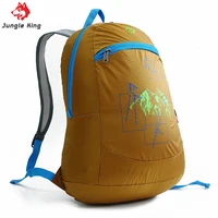 jungle king cy0974 new high quality nylon durable red waterproof lightweight 20l folding outdoor hiking camping sports backpack