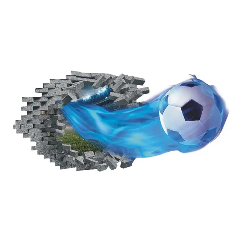 

Soccer Art Wall Decor Anti-wearing 3D Wall Art Football DIY Decal For Bedroom Living Room Study Room Office Decoration