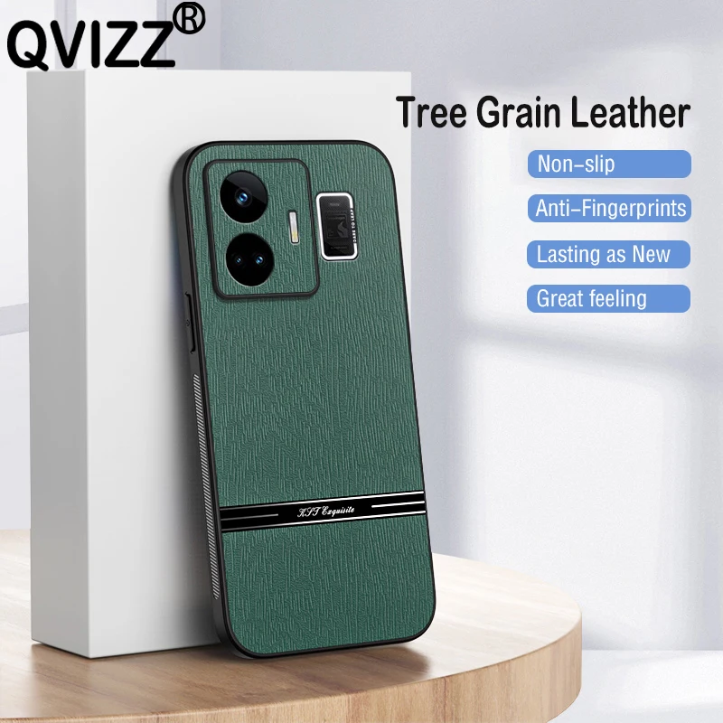

for Oppo Realme GT Neo 5 Phone Case Leather Luxury Cute Splicing Tree Pattern Shockproof Soft Edges Cover RealmeGTNeo5 RMX3706