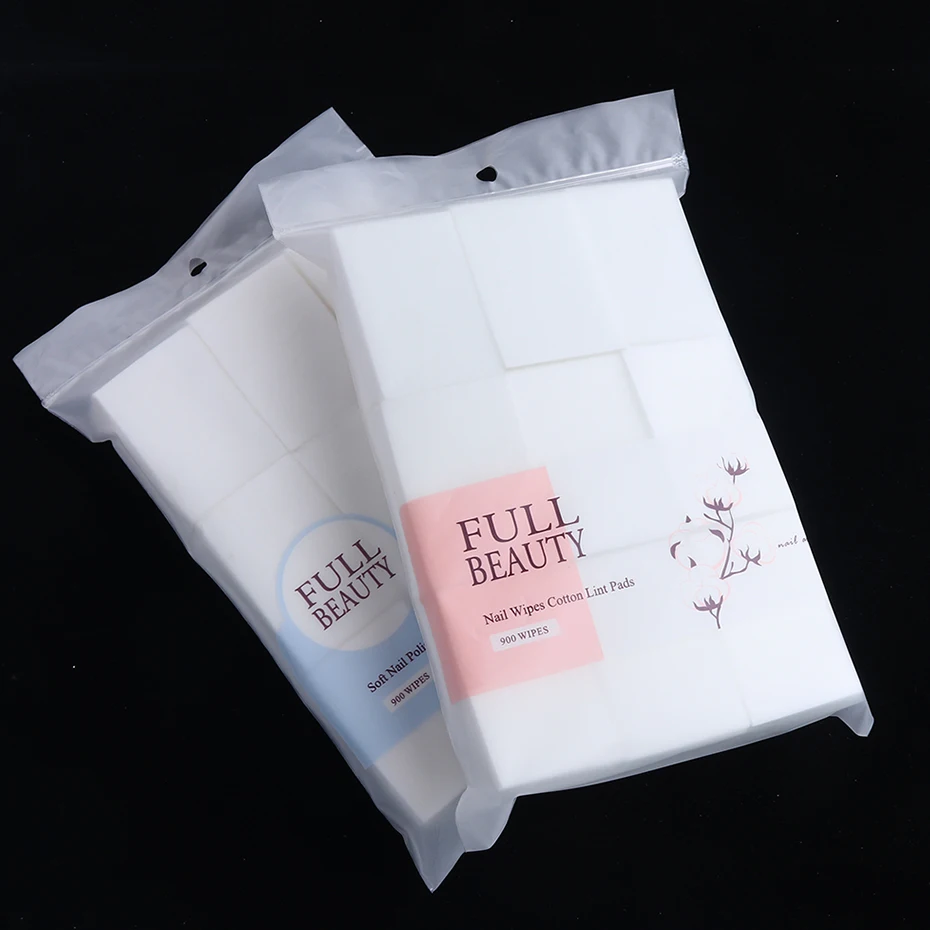 Лак для ногтей без ворса салфетки хлопковые удаления Очиститель мягкие