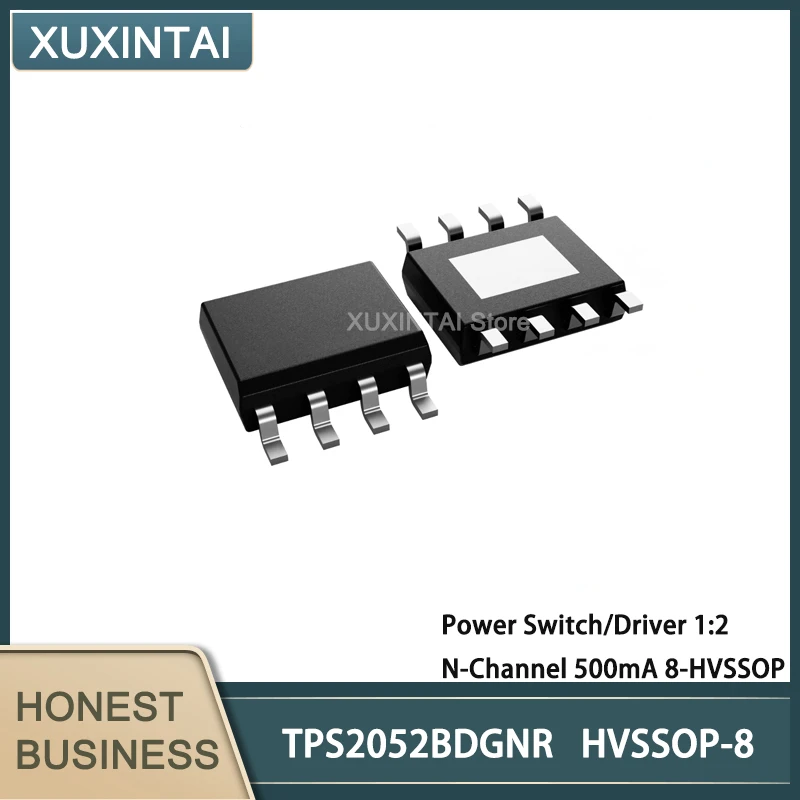 

5Pcs/Lot TPS2052BDGNR TPS2052 Power Switch/Driver 1:2 N-Channel 500mA 8-HVSSOP