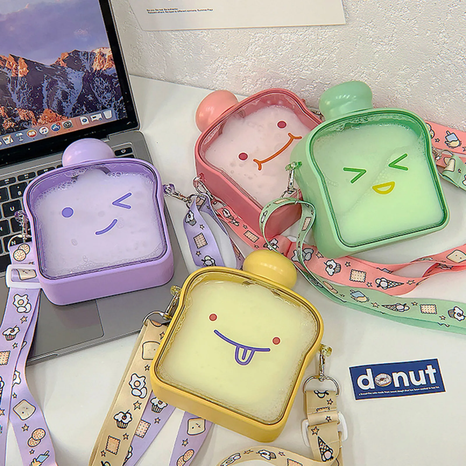 

Пластиковый чайник для воды, 380 мл, в форме хлеба