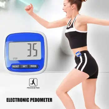 3D TriAxis Electronic Pedometer Accurate Step Counter With Large Dispaly Clip Walking Pedometer Step Counter For Running 3