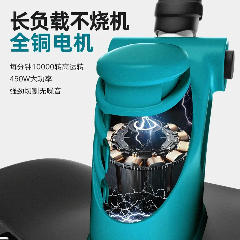 Электрическая газонокосилка ручной литий-ионный маленький бытовой