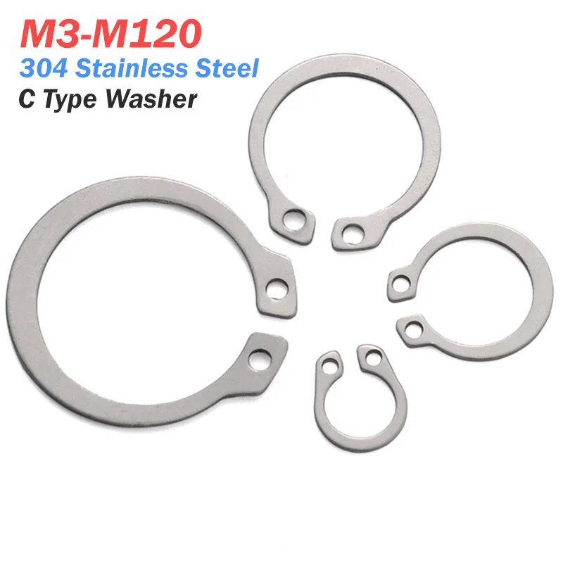 

Стопорное кольцо C-образное из нержавейки 304 M3-M120