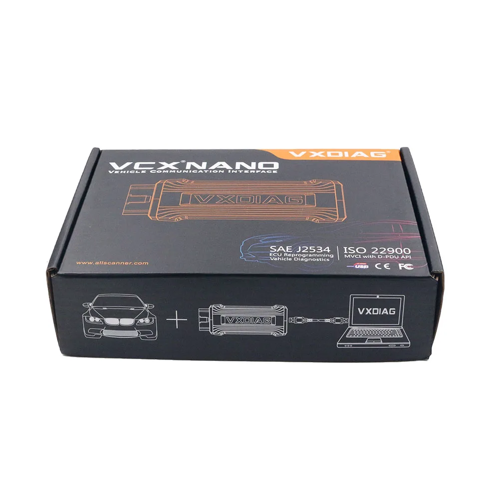 Новейший инструмент для диагностики автомобиля VXDIAG VCX NANO 2014D Dice сканер OBD2 онлайн