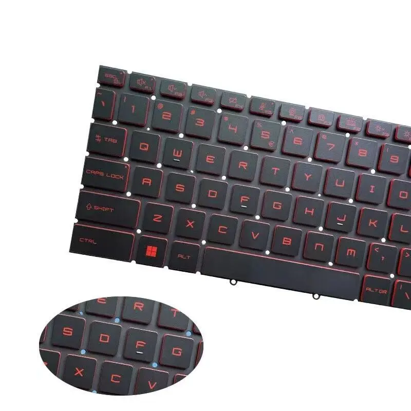 Английская клавиатура US для MSI Katana GF66 11SC 11UC 12UD 12UGS GL66 12UGK 12UEK 11UDK