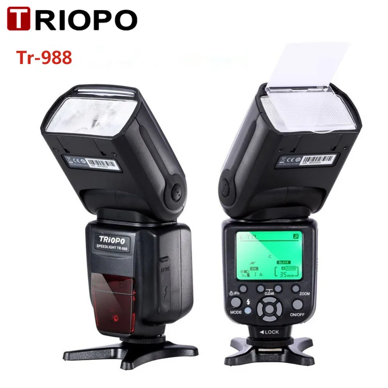 

TRIOPO TR-988 Camer Flash TTL High Speed Sync Speedlite Flash for Canon and Nikon 6D 60D 550D 600D D800 D700 Digital SLR Camera