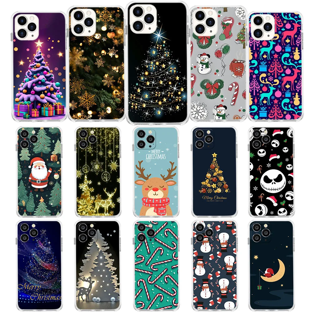 ID-44 веселая Рождественская елка мягкая фотосессия для Moto E4 E5 G6 GO E6 E6S(E6i) E7 E7i Edge 20