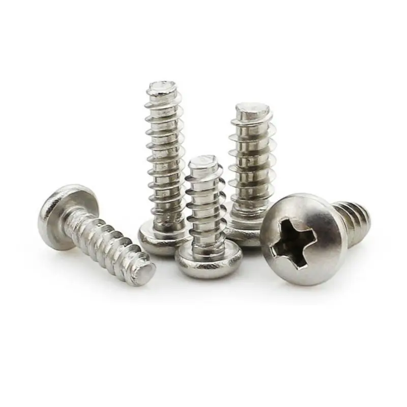 M2M3M10 Round Pan Cross Head 304 Stainless Steel Self-Tapping Tornillos Screws Nails Philips Bolt DIN7985 Flat End Machine Tooth images - 5