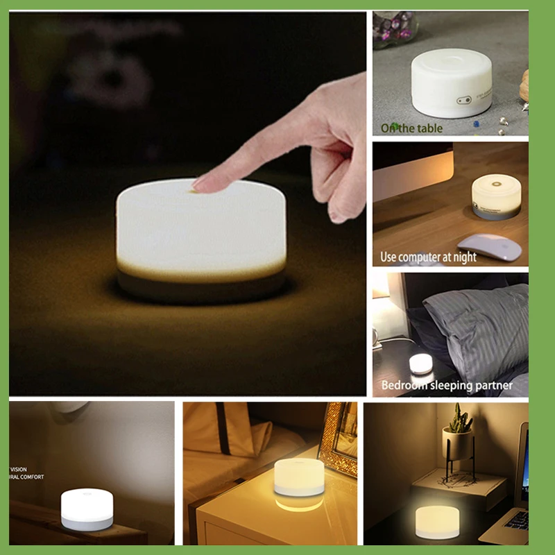 

Светодиодный ночсветильник с сенсорным датчиком, детская лампа s, настольное украшение для детской комнаты, прикроватная лампа на батарейк...