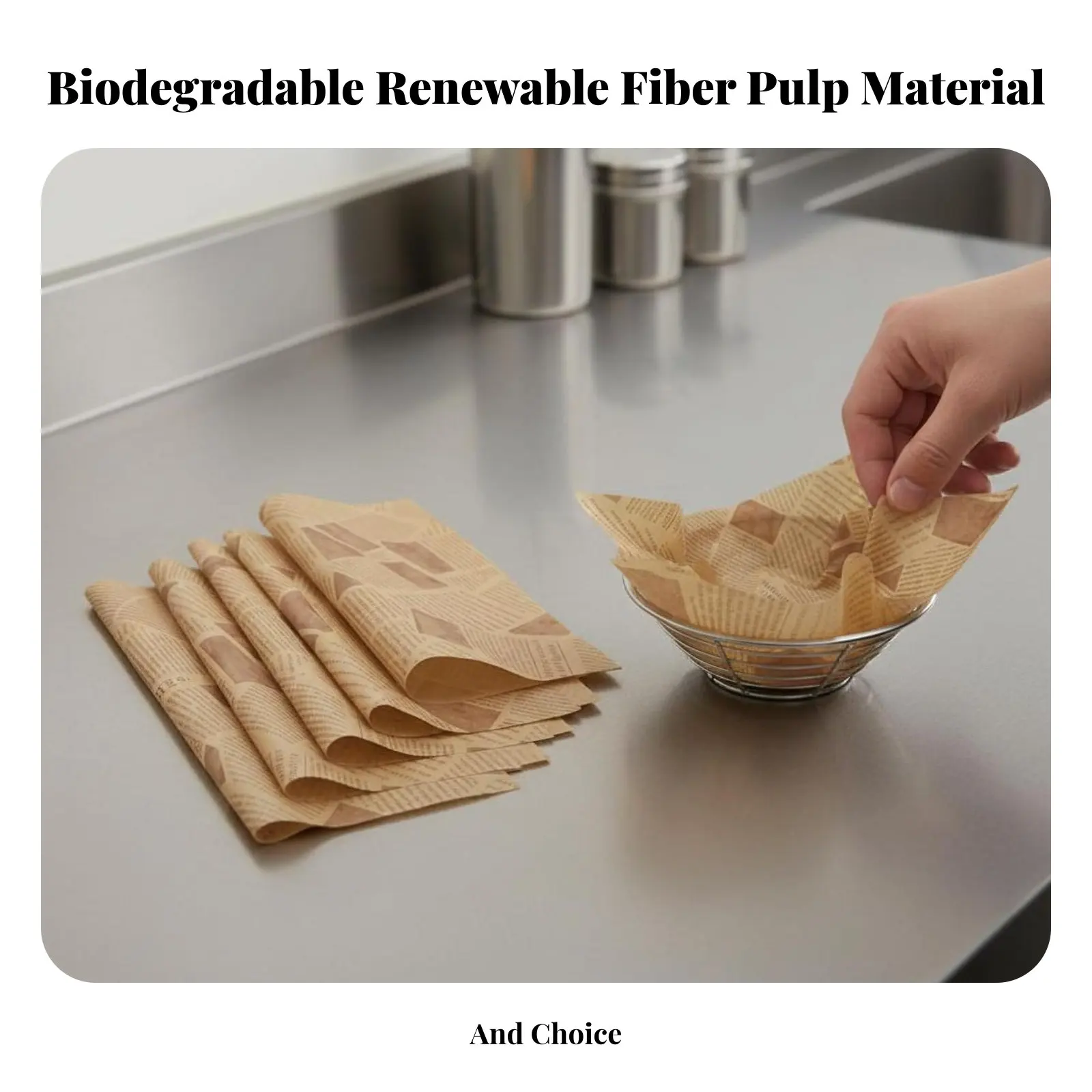 Фото Контейнер для еды на вынос Pulp Burger Box, прочный Yangzhi Nectar, для уличных обедов, с дизайном Doodle №4