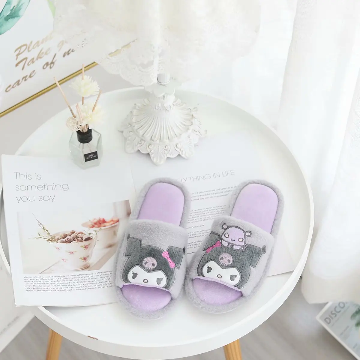 Шлепанцы Sanrio для мальчиков и девочек милая мультяшная Мелодия куроми корица