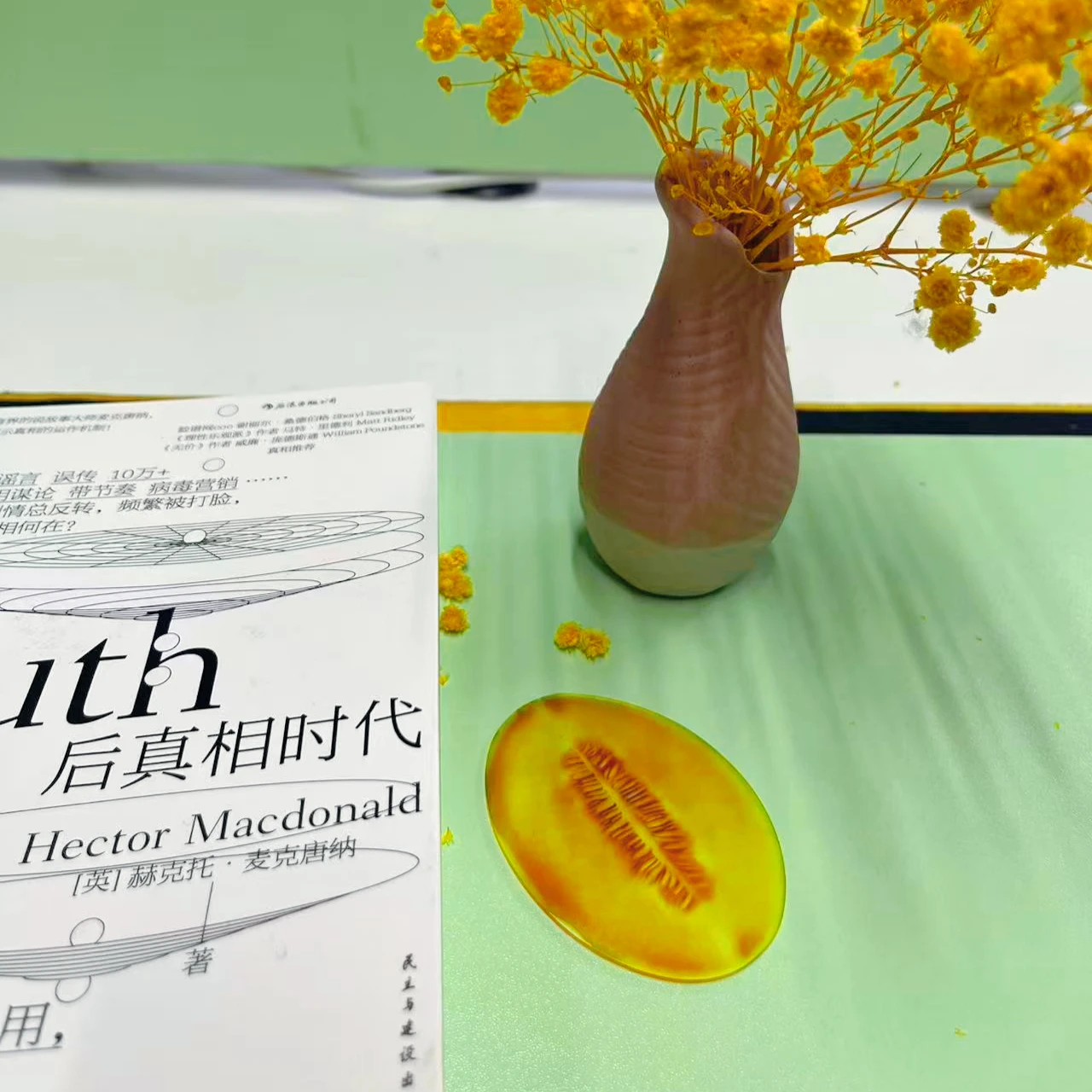 

Прозрачная акриловая закладка в форме дыни