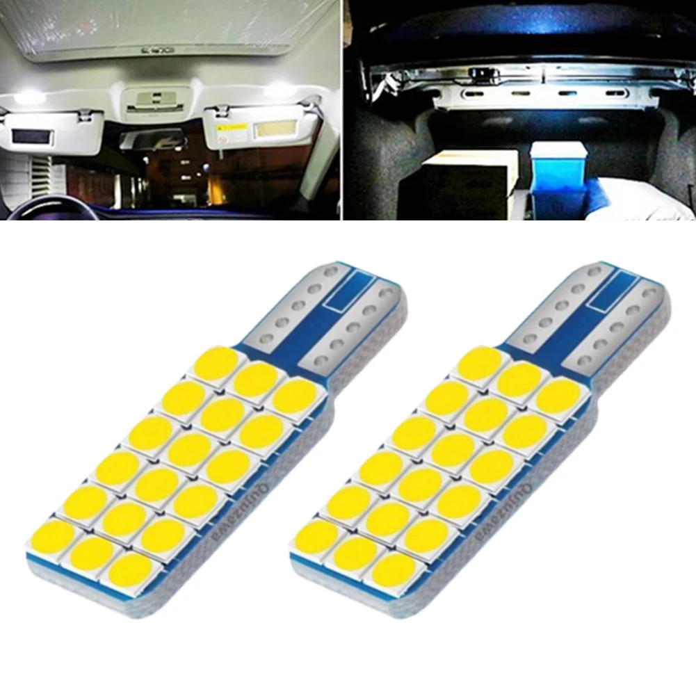 

2 шт. светодиодный Автомобильные светодиодные лампы T10 3030 18SMD CANBUS