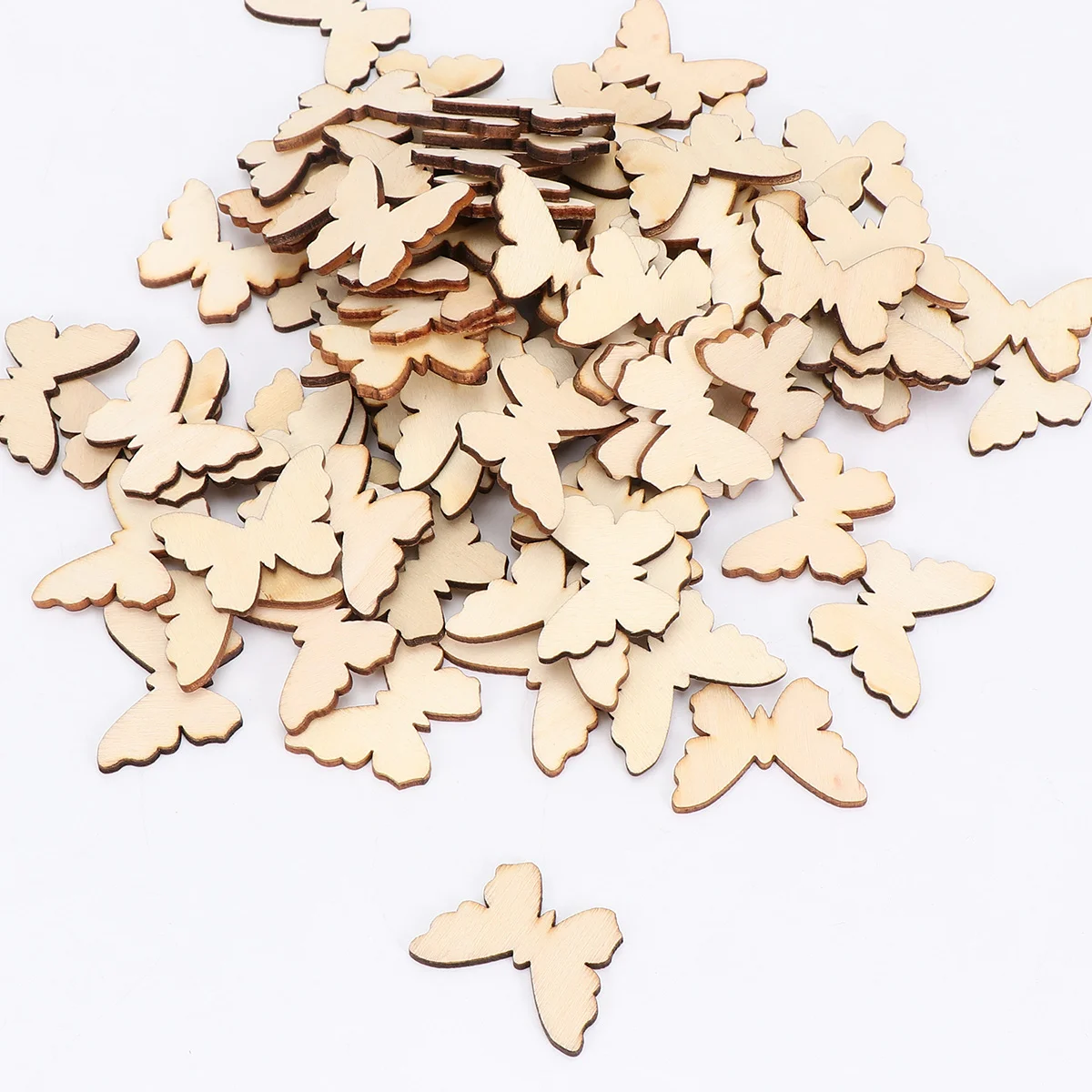 

Wood Wooden Blank Butterfly Cutouts Pieces Decor Crafts Unfinished Slice Ornament Decoration Shapes Shape Craft Accents Home Diy