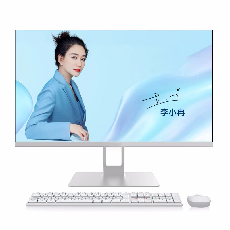 

Thin 23.8" office home A10-8780P white pc computer desktop 8G 256G all-in-one desktop with wireless mouse and keyboard
