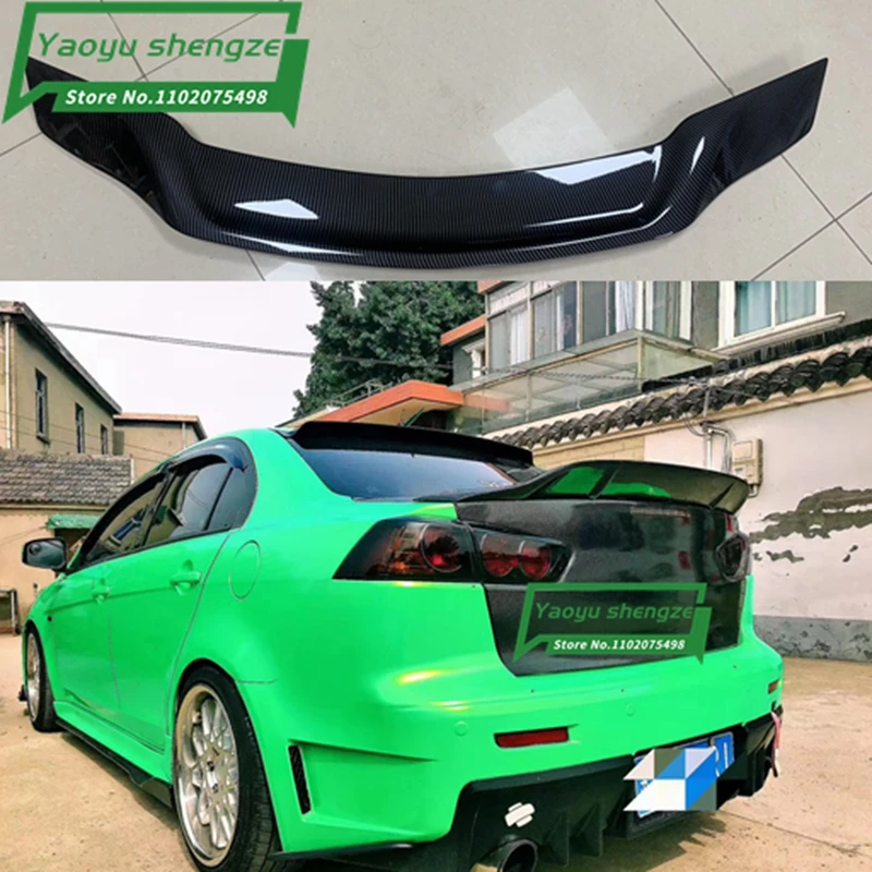 Для Mitsubishi Lancer EX Evo 2008 2009 2010 2011 2012 2013 2014 2015 ABS пластик Неокрашенный спойлер на заднее