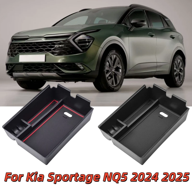 Фото Органайзер-лоток для центральной консоли, совместимый с Kia Sportage 2021-2025 NQ5, аксессуар для подлокотника, дополнительный органайзер-лоток №2