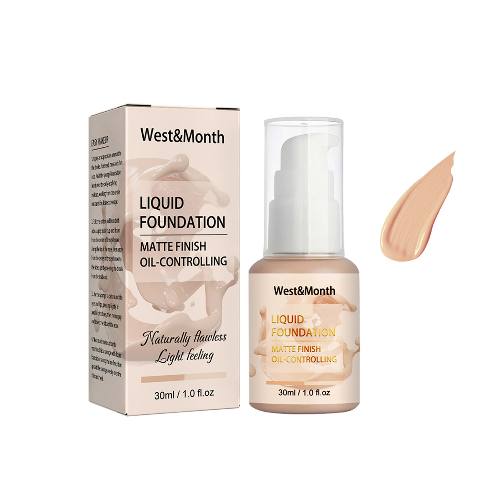 

Face Foundation Cream Waterproof Long-lasting Concealer Liquid Professional Makeup Matte Base Make Up Cosmetics Concealing 30ml