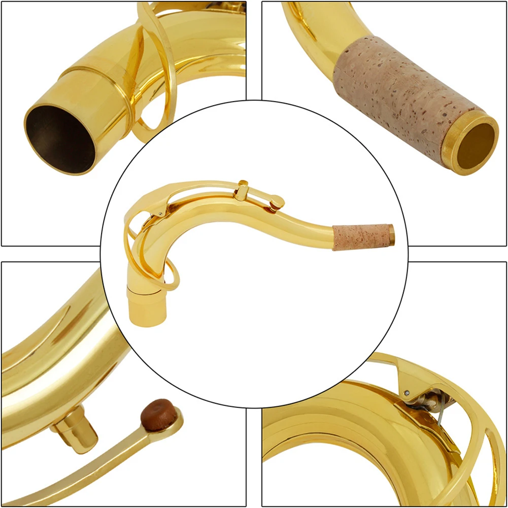 Латунный тенор Bb саксофон, саксофон с изгибом шеи 27,5 мм, аксессуары для саксофона, аксессуары для музыкального деревянного инструмента