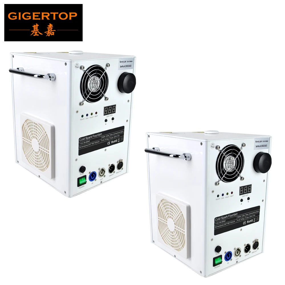 

2 Units 750 Watt White Painting DMX Electric Cold Spark Fireworks Wedding Machine For Wedding Dancing Party Club