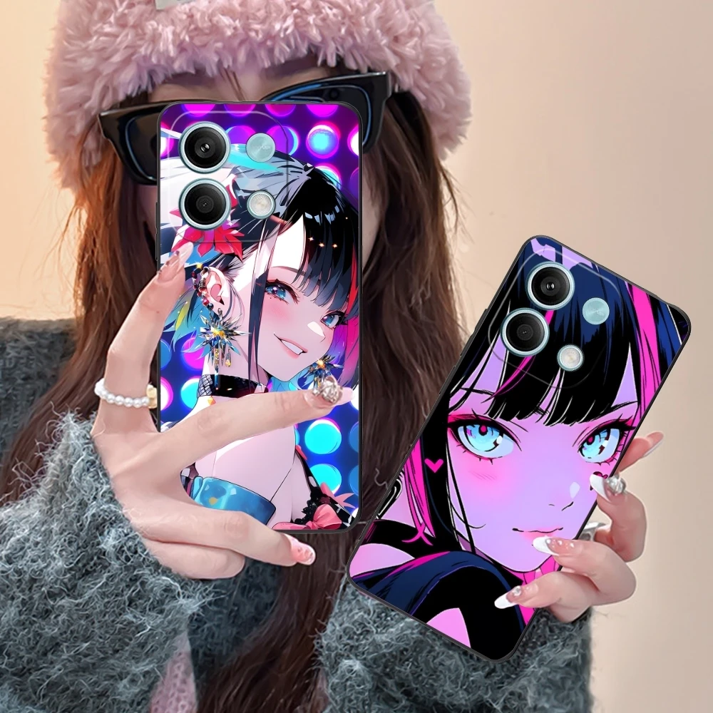 Милый чехол для мобильного телефона с Аниме Pretty Girl Xiaomi Redmi Note 13 12 11 10 9 8 7 6 S A Pro Lite Plus