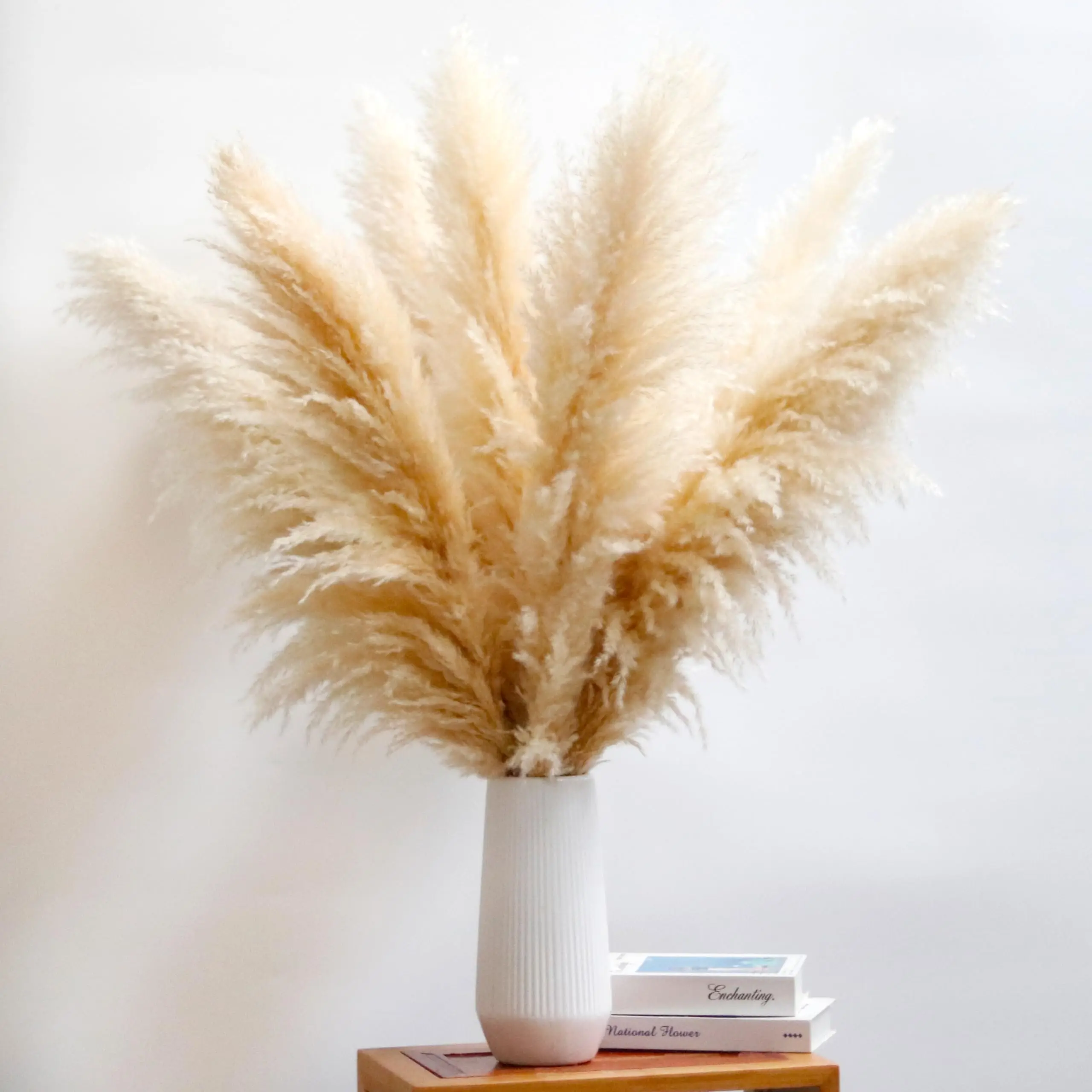 

10pcs 60-80cm Dried Pampas Grass Dried Flowers Bouquet Boho Home Decor-Floral Arrangements Rustic Boho Wedding Party Decorations