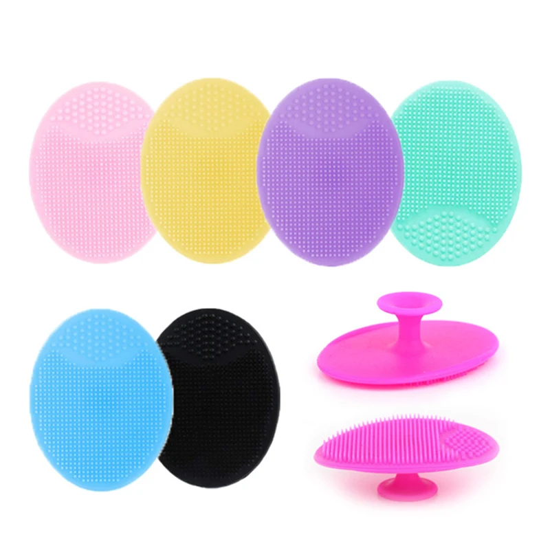 

Facial Brush Silicone Deep Clean Pore Skin Care Cleansing Beauty Tools Soft Scrub Body Head Cleansing Lightweight Facial Brush