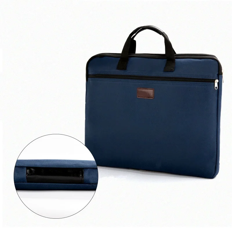 

Briefcase Meeting Office Large Capacity Men Canvas Zipper Portable Multi-layer Bag Bag Information Bag Handbag Women Document
