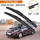 Автомобильный стеклоочиститель для Toyota Urban Cruiser 2009-2016 лобовое стекло резиновый силиконовый запасной передний стеклоочиститель 24 