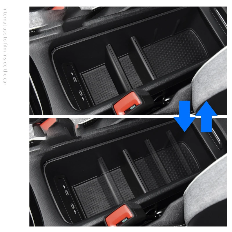 Фото Для Volkswagen VW ID.3 ID3 ID 3 Автомобильная Центральная консоль подлокотник коробка для хранения разделительный отсек разделительные аксессуары для Клэп №5