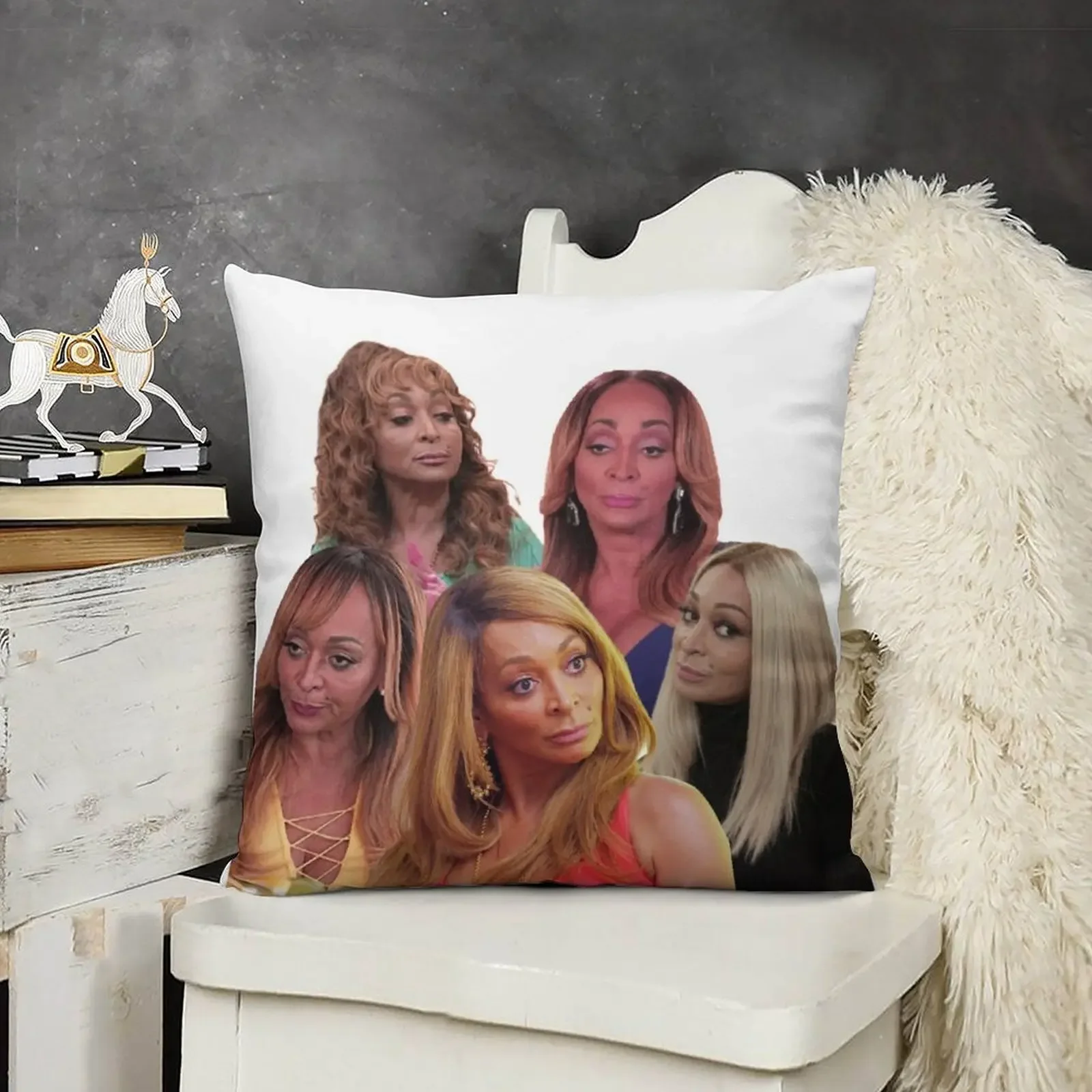 Карен Хuger Side Eye - настоящие домохозяйки Descak кружка/футболка/одеяло подушка