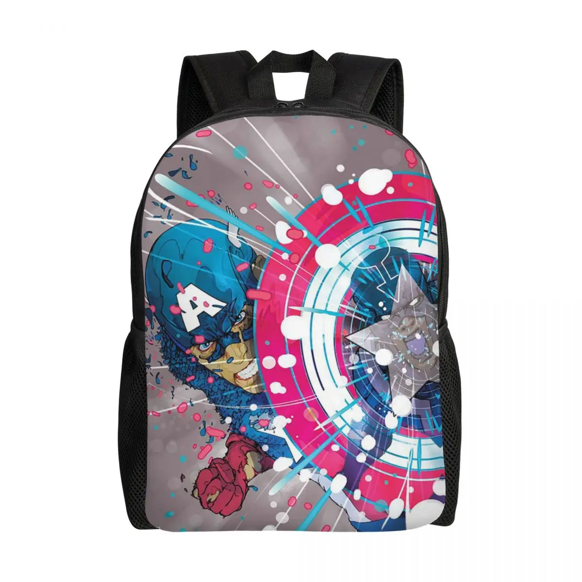 Рюкзак под заказ с принтом комиксов Marvel для мужчин и женщин повседневная сумка