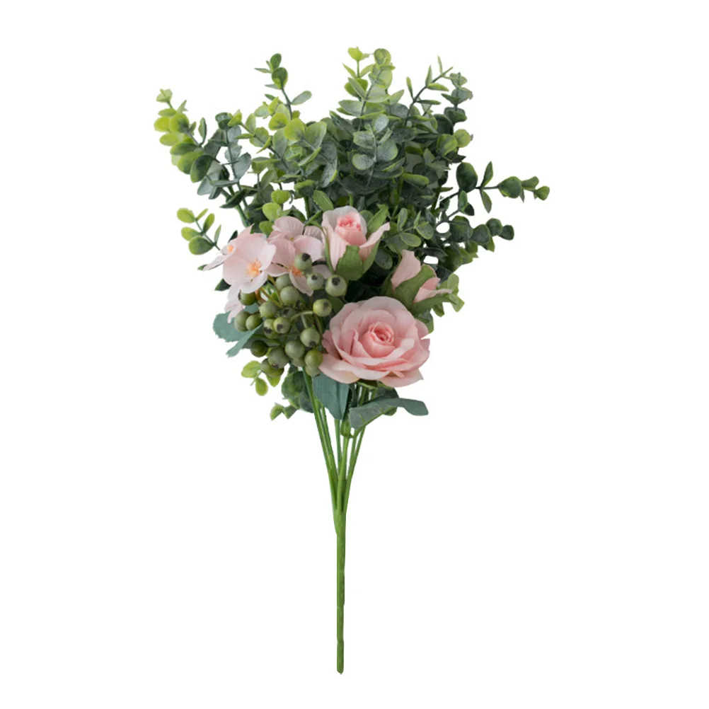 

1PC Lifelike Home Flower Decor Wedding Emulation Bouquet Holiday Wedding Bouquet for Wedding Home