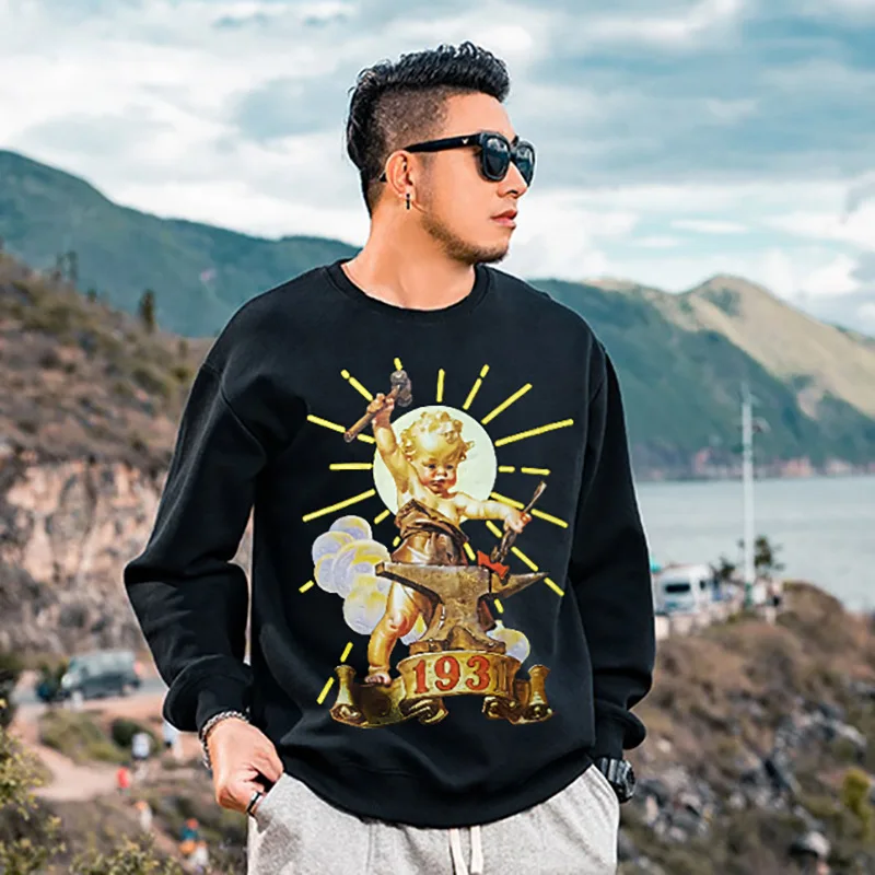 Очень большой размер толстый брат мужской плюс европейская версия свободный