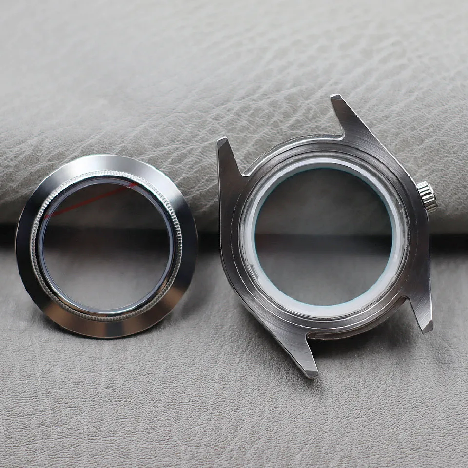 Seiko NH35 case 41mm stainless steel sapphire glass case is suitable for NH35 NH36 sports metal transparent watch accessories.