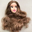 Редкая оригинальная голова для хорошей куклы, детали для рукоделия, игрушка сделай сам, кукольные головы с белой черной кожей, блестящие глаза, очки, глаза, кукольные головы