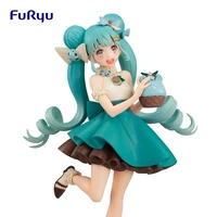 anime original furyu ver peppermint chocolate hatsune miku 17cm pvc figurine action figure model toy for boy free shipping items