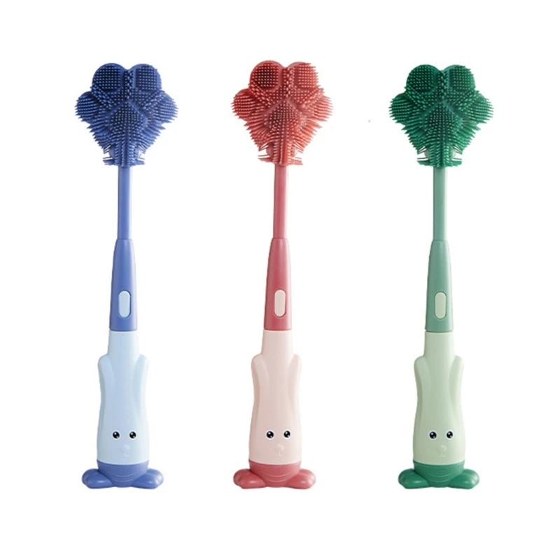 

Upgraded Pacifier Bottle Brush Set Baby Cleaning Set Silicone Cup Brush Cleaning