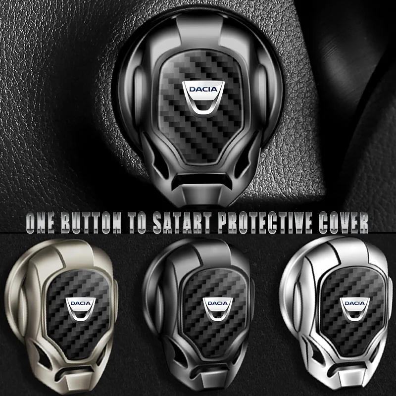 

Car ONE-CLICK Start Buttons Protective Stickers for Dacia Duster Dokker Logan Lodgy Sandero Stepway 2021 Dokker MCV Accessories