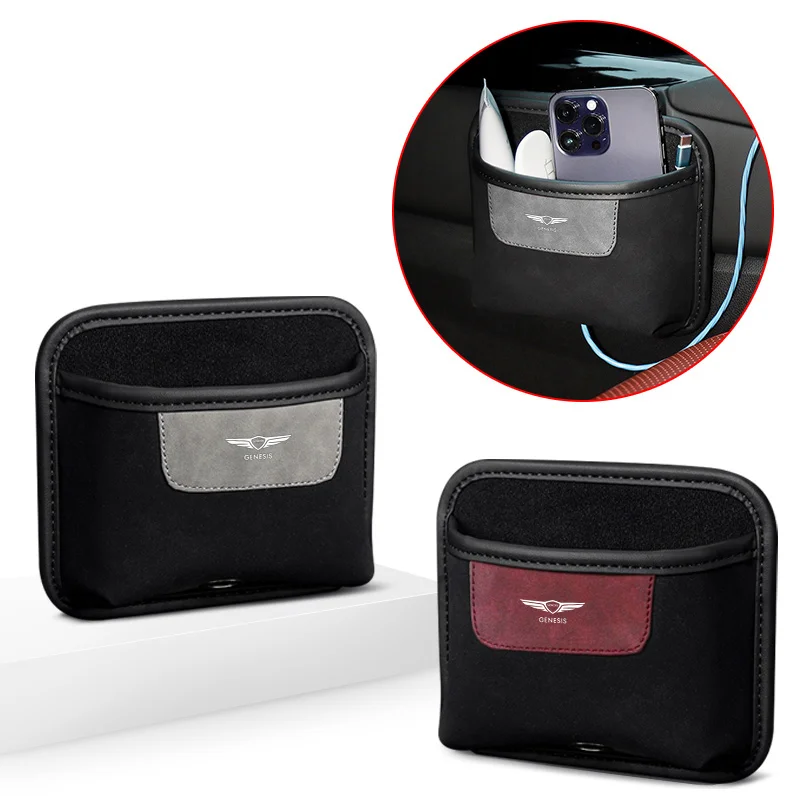 Кожаный автомобильный карман для хранения сумка-органайзер коробка уборки