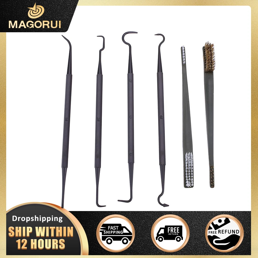 

Набор для чистки пистолета Magorui, тактическое ружье с щеткой и нейлоновой трубкой, для охоты