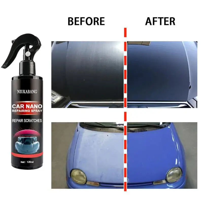 

Car Coating Crystal Spray 120ml Car Nano Repairing Spray Reduces Weathering & Dirt Auto Detailing Glasscoat Car Polish