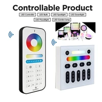 2 4g rf rgbcct 6 zone remote 4 zone touch panel wall switch compatible with pro series product